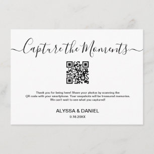 Cartão De Informações Compartilhar Momentos de Foto Casados Código QR Pe