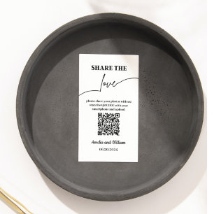 Cartão De Informações Compartilhe o amor   partilha de fotografias com o