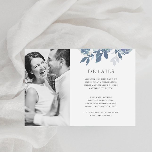 Cartão De Informações Compartimento Fotográfico com Detalhes do Convidad (Criador carregado)