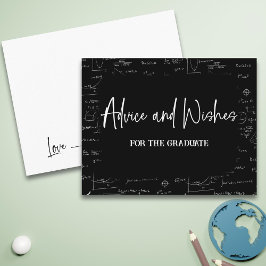 Cartão De Informações Conselhos e Desejos para o Formando