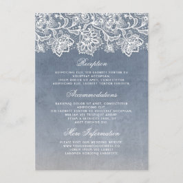 Cartão De Informações Convidado de Informações sobre o Casamento vintage