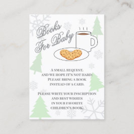 Cartão De Informações Cookies & Cocoa Baby Shower Books For Baby