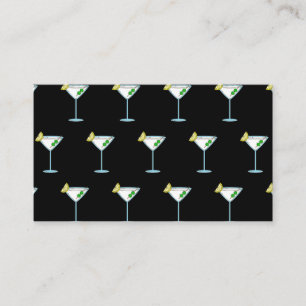 Cartão De Informações Copo de Cocktail Amantes de Martini Barman Álcool