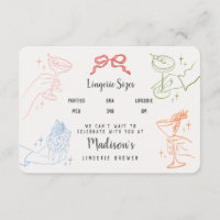 Coquetel Colorido Tamanho da Lingerie Inserir