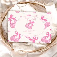 Coquette Cherry no Top Baby Diapper Raffle