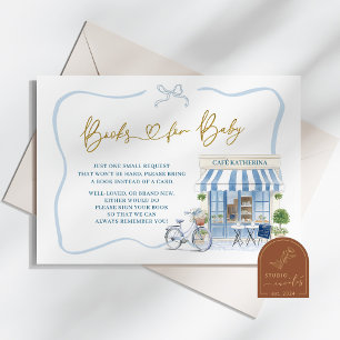 Cartão De Informações Coquette Parisiense Café Blue Books para bebê