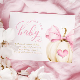 Cartão De Informações Coquette Pumpkin Girl Books para Bebê