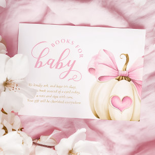 Cartão De Informações Coquette Pumpkin Girl Books para Bebê