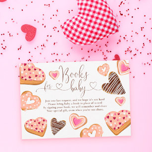 Cartão De Informações Corações bonitos rosquinhas de namorados para bebê