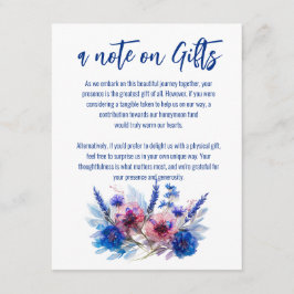 Cartão De Informações Corlãs e nota de Lavanda sobre o gabinete de prese