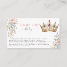 Coroa Floral de Ouro de Princesa Livros para Chá d