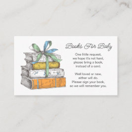 Cartão De Informações Cottagecore Woodland Baby Shower Books For Baby