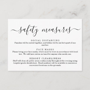 Cartão De Informações Covid 19 Informações sobre Distância Social da Más