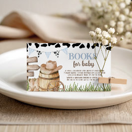 Cartão De Informações Cowboy Books for Baby Card