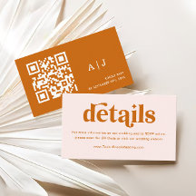 Cream Orange Retro 70s Boho Wedding Site