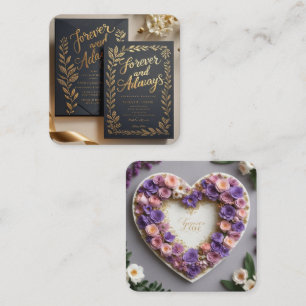 Cartão De Informações Crie a primeira impressão perfeita casada