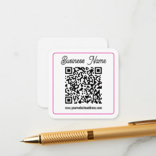 Cartão De Informações Crie Instantaneamente um Código QR Escaneável para