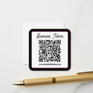 Cartão De Informações Crie Instantaneamente um Código QR Escaneável para