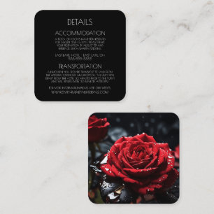 Cartão De Informações Crie seu próprio close-up de Rosa vermelha persona