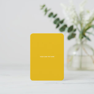 Cartão De Informações Crie Seu Próprio Design Amarelo Personalizado