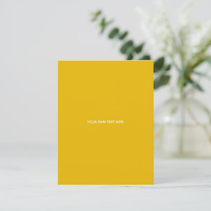 Cartão De Informações Crie Seu Próprio Design Amarelo Personalizado