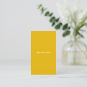 Cartão De Informações Crie Seu Próprio Design Amarelo Personalizado