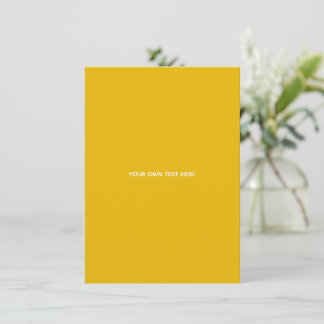 Cartão De Informações Crie Seu Próprio Design Amarelo Personalizado