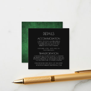 Cartão De Informações Crie seu próprio Grunge Verde personalizado