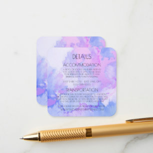 Cartão De Informações Crie seu próprio Marble de Aquarela Personalizado