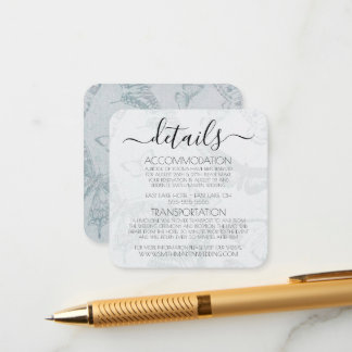 Cartão De Informações Crie Seu Próprio Padrão De Borboleta Vintage