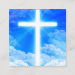 Cartão De Informações Cristão Personalizável da Cruz de Jesus Cristo Cla
