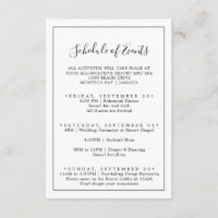 Cronograma de Eventos de Fim de Semana de Casament