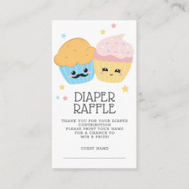 Cartão De Informações Cupcake ou Muffin Estúpido