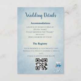 Cartão De Informações Custom Enclosure & QR Details Card