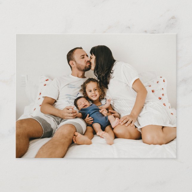 Cartão De Informações Custom Photo (Frente)