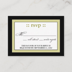 Cartão De Informações ::custom: RSVP Anniversário Card