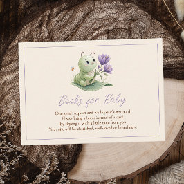 Cartão De Informações Cute Caterpillar Baby Shower Books For Baby