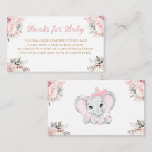 Cute elephant baby shower books for baby
