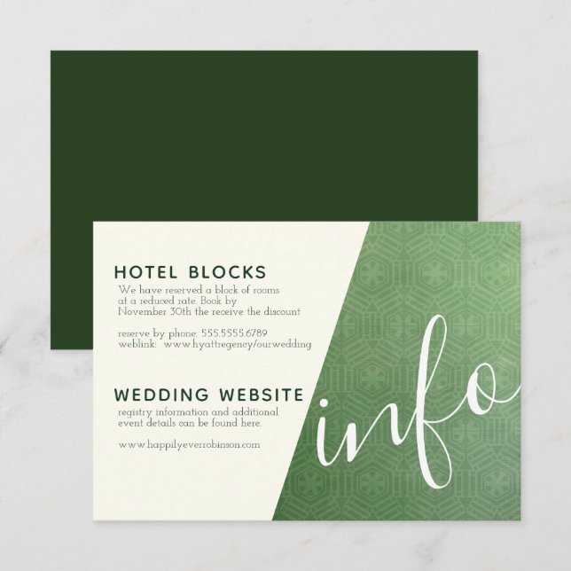 Cartão de Informações da Cidade Esmeralda (Frente/Verso)