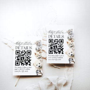 Cartão De Informações Dados relativos ao Chá de fraldas neutro por sexo