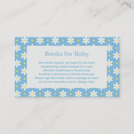 Cartão De Informações Daisy Baby Shower Book Request