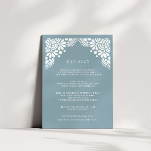 Cartão de Informações de Convidado Beaux Arts To