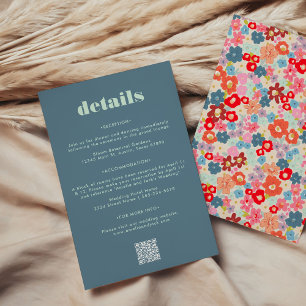 Cartão de Informações de Convidado de Casamento de