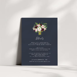 Cartão de Informações de Convidado para Romance Mi