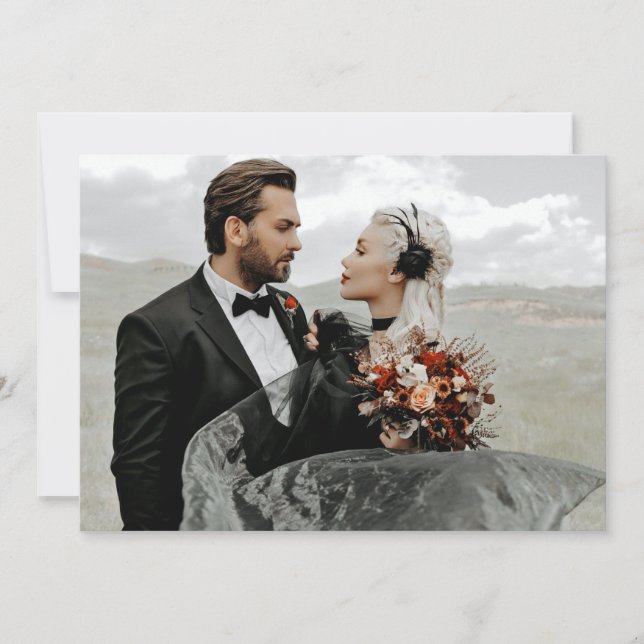 Cartão de Informações de Detalhes de Casamento do  (Frente)