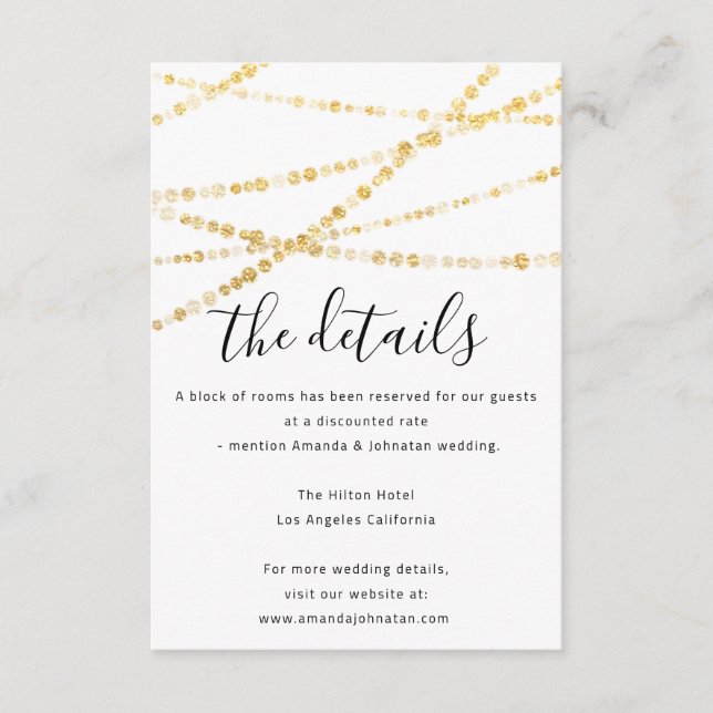 Cartão de Informações de Encontro Detalhes de Casa (Frente)