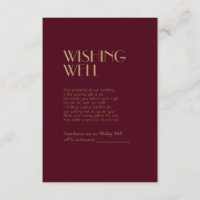 Deco do Tipo Dourado | Burgundy Weding Wishing wel