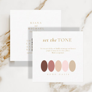 Cartão De Informações Defina a Paleta de cores Oasis do toner ID959