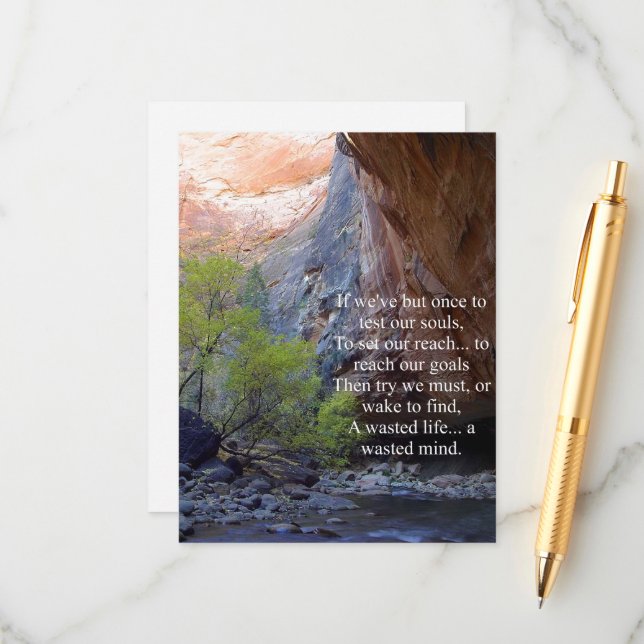 Cartão De Informações Definição de Objetivos Inspirativos (Frente/Verso In Situ)