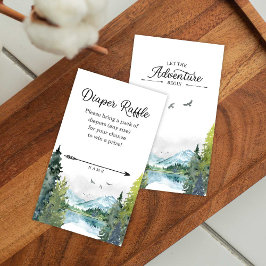 Cartão De Informações Deixe A Aventura Começar Chá de fraldas Fralda Raf